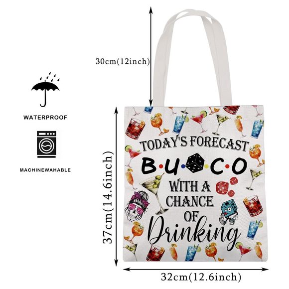 B-Unco Nht Gift TodayB-Unco With A Chance Of Drinking Tote B-Unco UwU - Picture 2 of 6